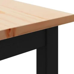 vidaXL Banco 80 x 35 x 45 cm Madera de pino macizo Natural Hot