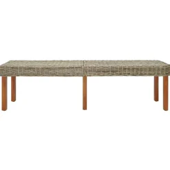 vidaXL Banco 160 x 35 x 45 cm Madera de mango maciza Natural Best
