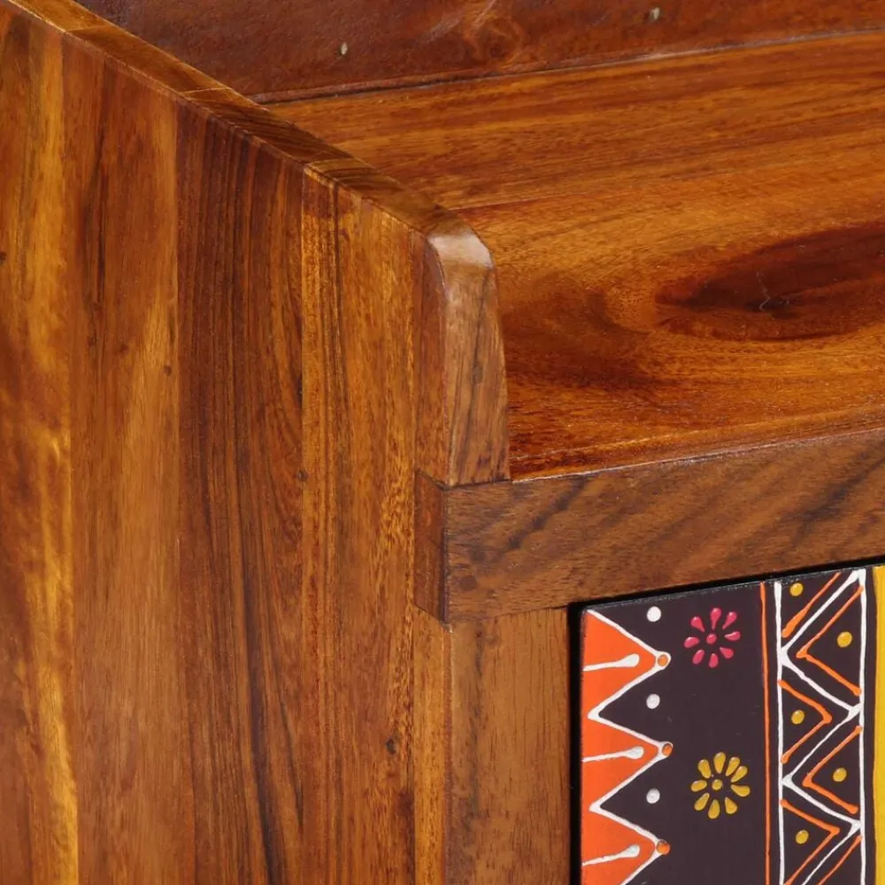 vidaXL Banco para zapatos con cajón Marrón miel 100 x 35 x 45 cm Clearance