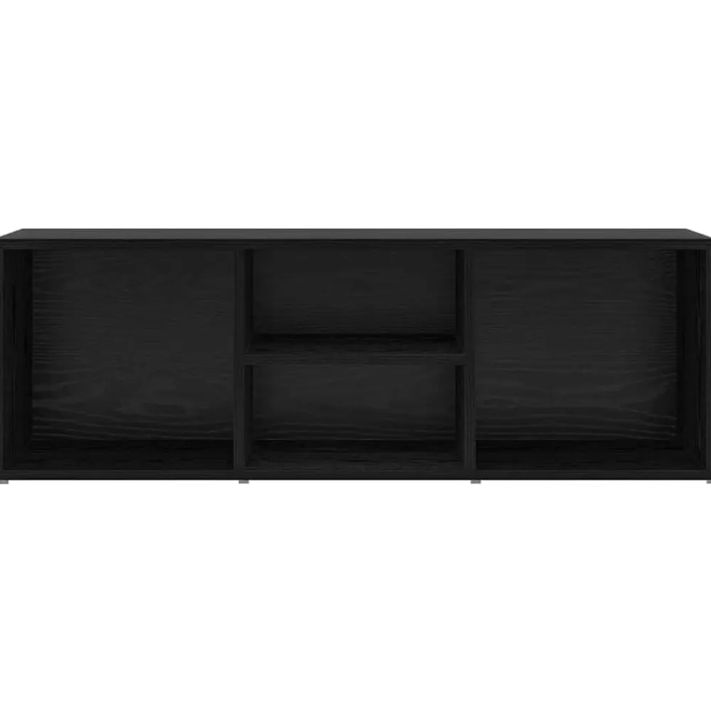vidaXL Banco para zapatos con estante 102 x 35 x 35 cm Roble negro Outlet