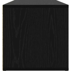 vidaXL Banco para zapatos con estante 102 x 35 x 35 cm Roble negro Outlet