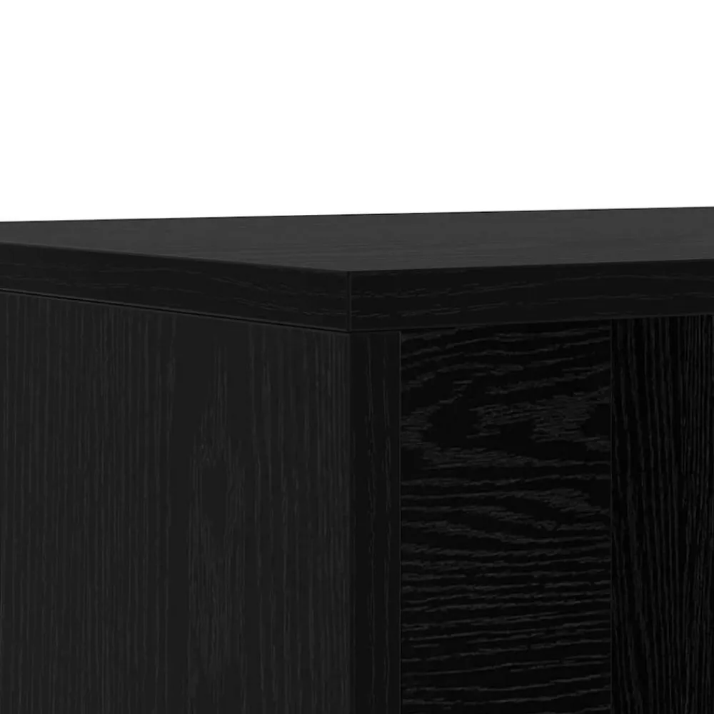 vidaXL Banco para zapatos con estante 102 x 35 x 35 cm Roble negro Outlet