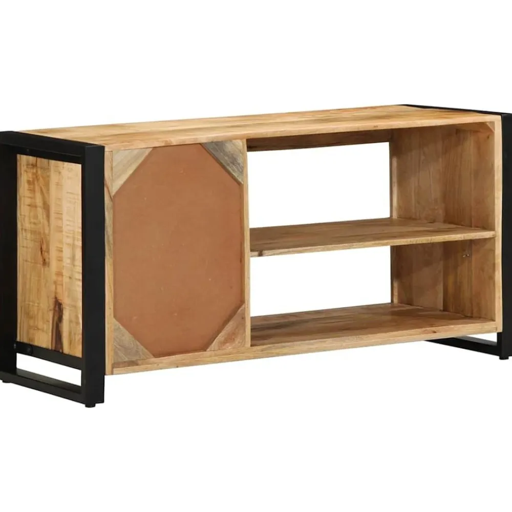 vidaXL Banco para zapatos Marrón Madera maciza de Mango Best