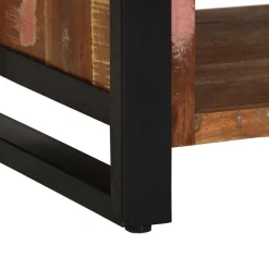 vidaXL Banco para zapatos Multicolor Madera maciza recuperada Clearance