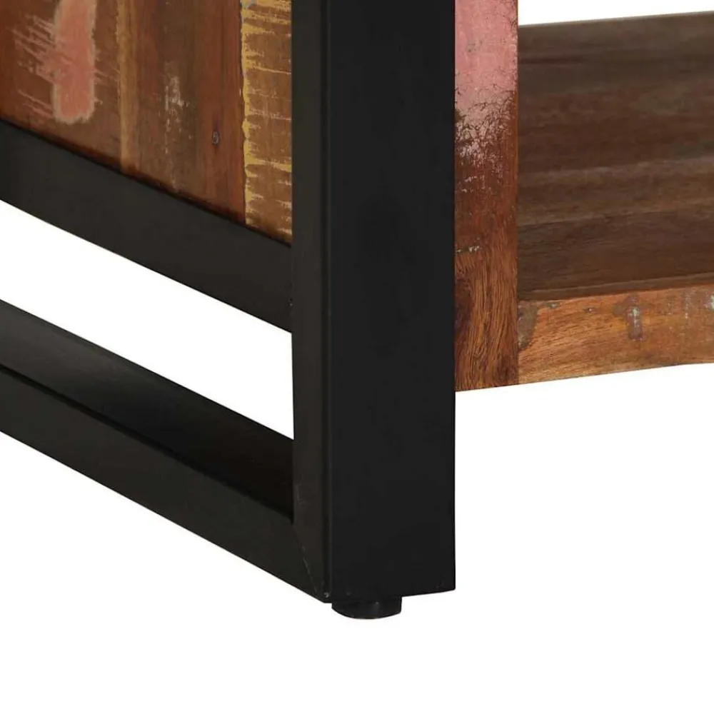 vidaXL Banco para zapatos Multicolor Madera maciza recuperada Clearance