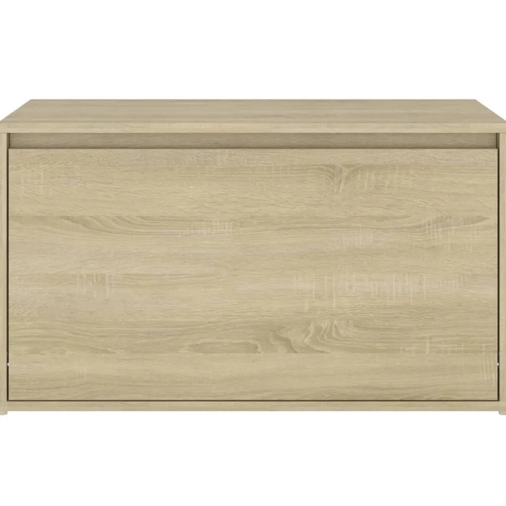 vidaXL Banco pasillo madera de ingeniería 80x40x45 cm Roble Sonoma Discount