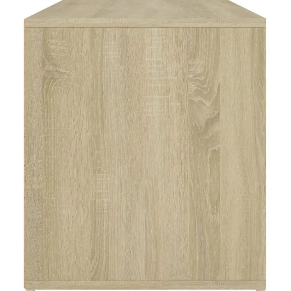 vidaXL Banco pasillo madera de ingeniería 80x40x45 cm Roble Sonoma Discount