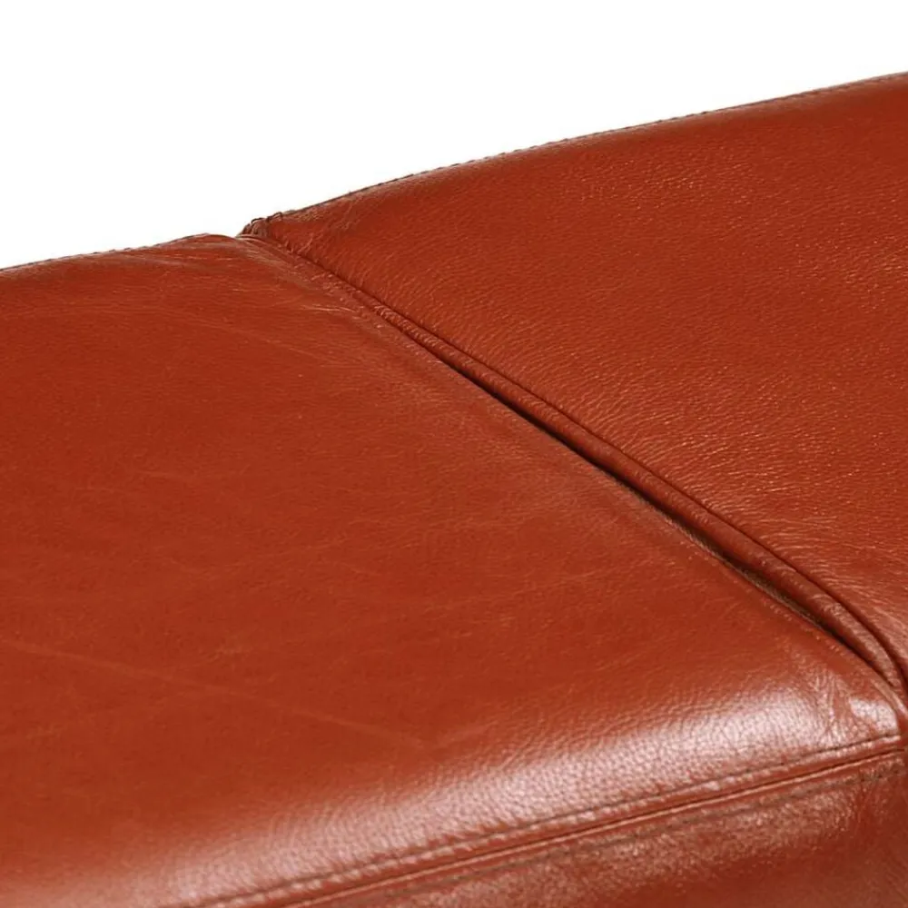 vidaXL Banco potro de gimnasio cuero auténtico marrón 160 cm Marrón oscuro Online