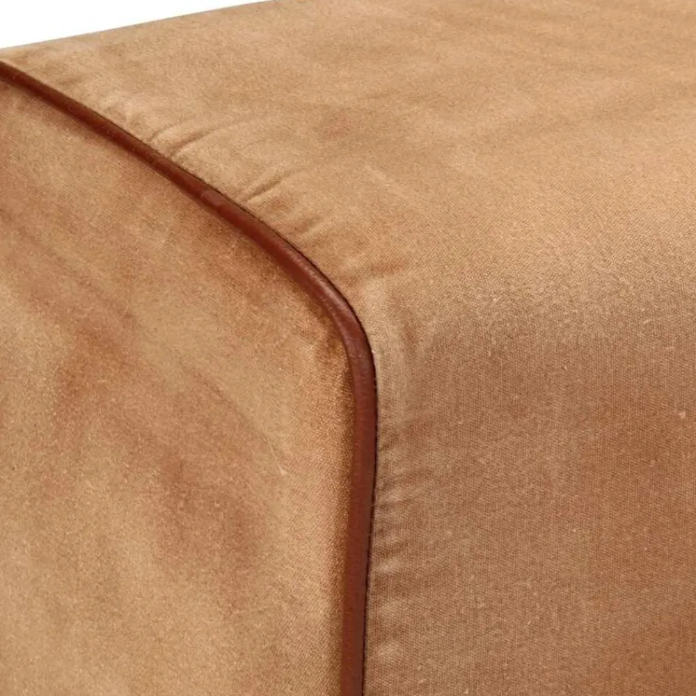 vidaXL Bancos-Banco potro gimnasio cuero y madera acacia maciza marrón 160 cm