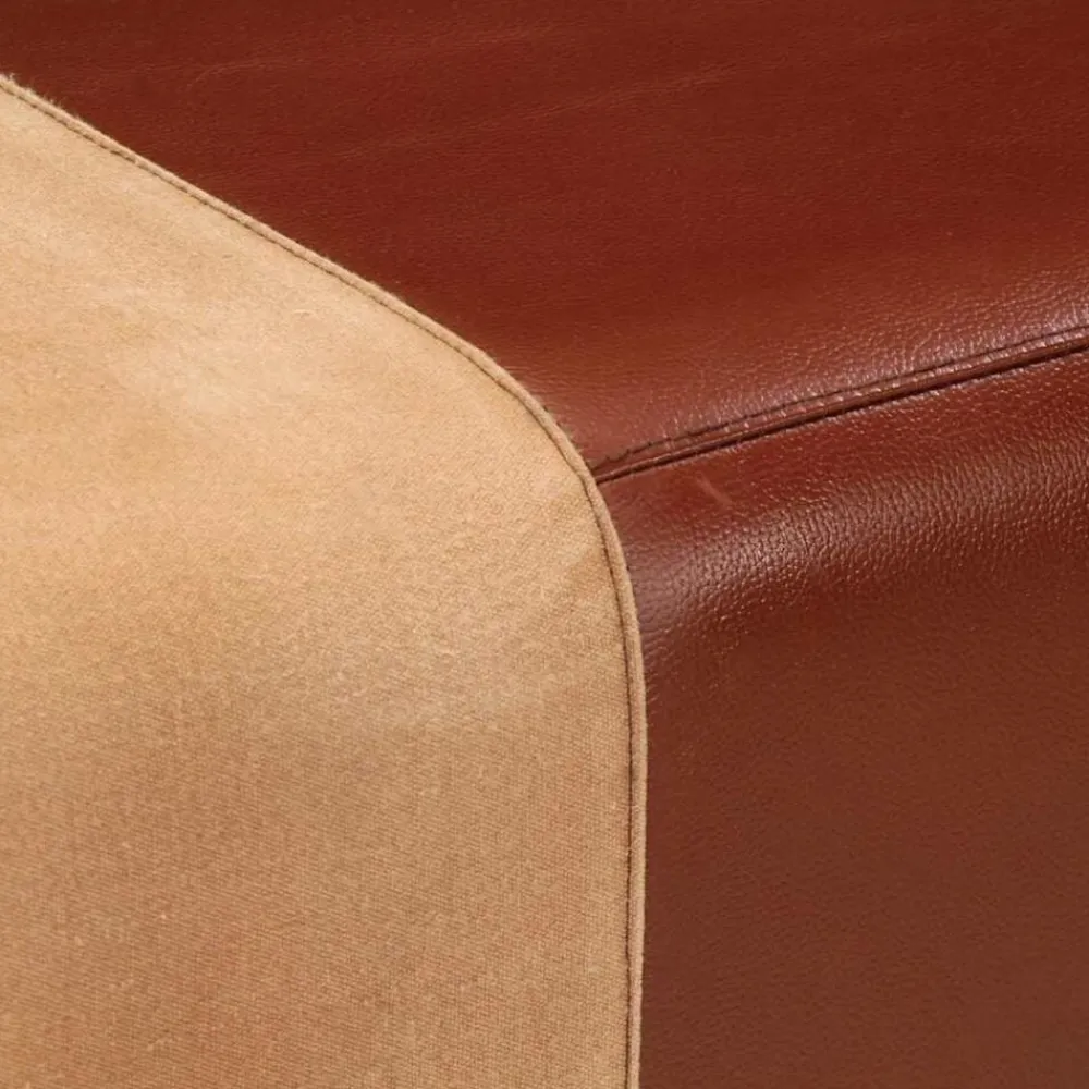 vidaXL Bancos-Banco potro gimnasio cuero y madera acacia maciza marrón 160 cm