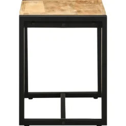 vidaXL Banco 60x35x45 cm madera maciza de mango rugoso Outlet