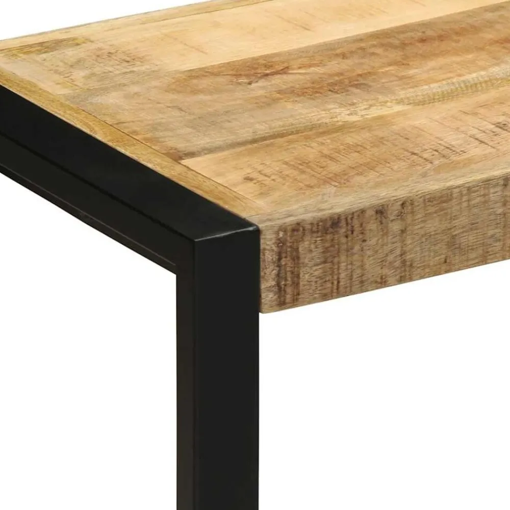 vidaXL Banco 60x35x45 cm madera maciza de mango rugoso Outlet