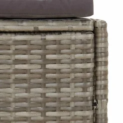 vidaXL Piscina Y Spa-Bancos bañera hidromasaje y cojines 2 uds ratán sintético