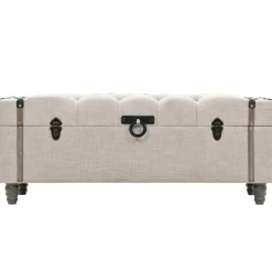 vidaXL Bancos de almacenamiento 3 piezas madera y acero 112x37x45 cm New