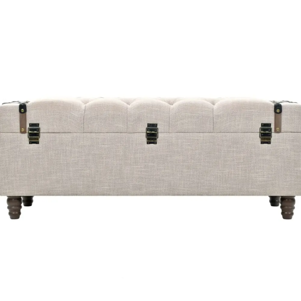 vidaXL Bancos de almacenamiento 3 piezas madera y acero 112x37x45 cm New