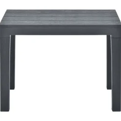 vidaXL Muebles De Jardín-Bancos de jardín 2 unidades plástico gris
