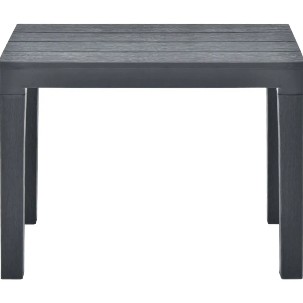 vidaXL Muebles De Jardín-Bancos de jardín 2 unidades plástico gris