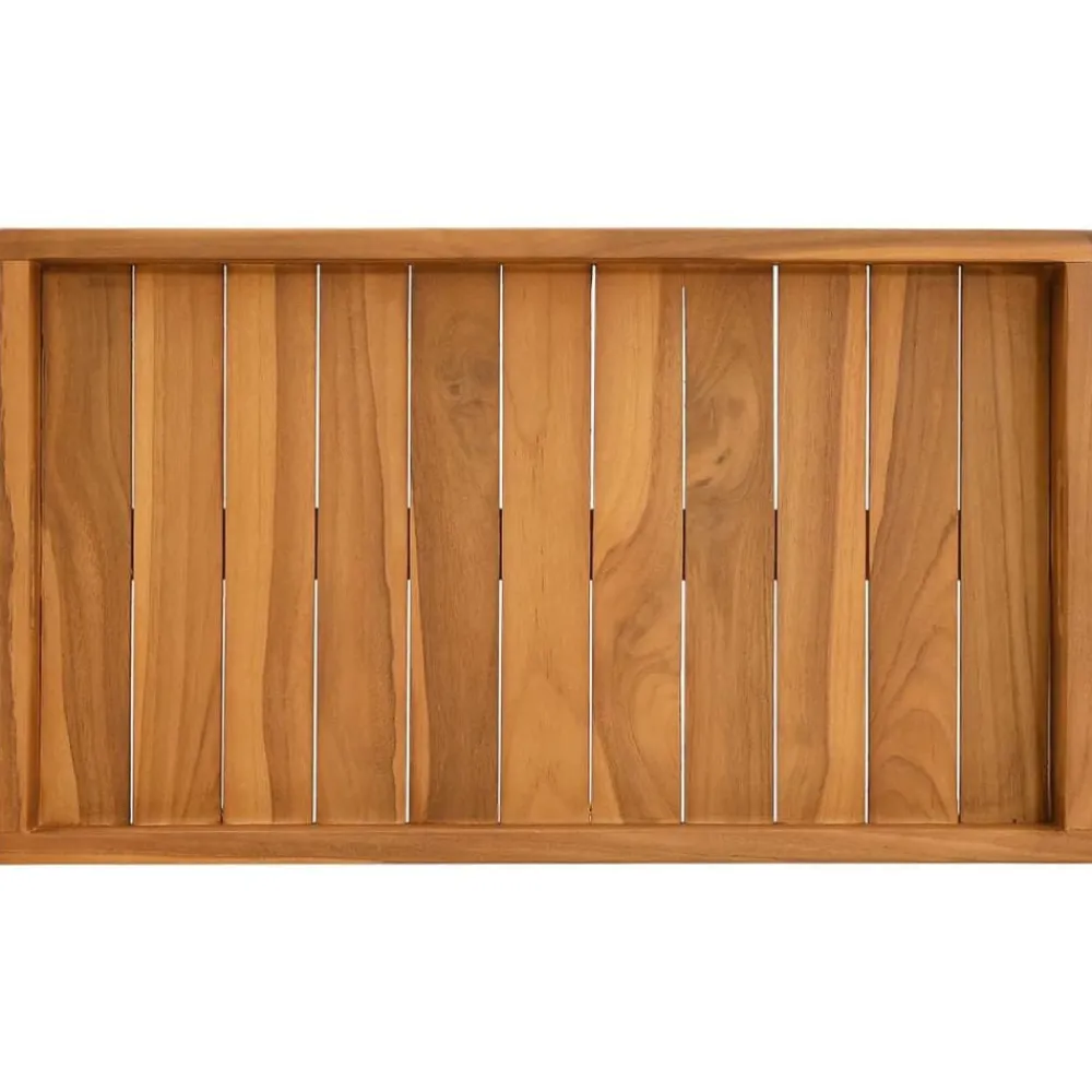 vidaXL Cocina Y Comedor-Bandeja de madera de teca maciza 60x35 cm