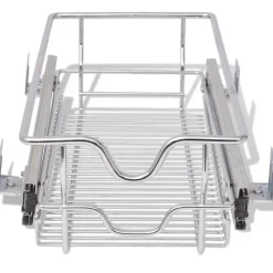 vidaXL Bandejas de alambre extraíbles 2 unidades plateado 300 mm Sale