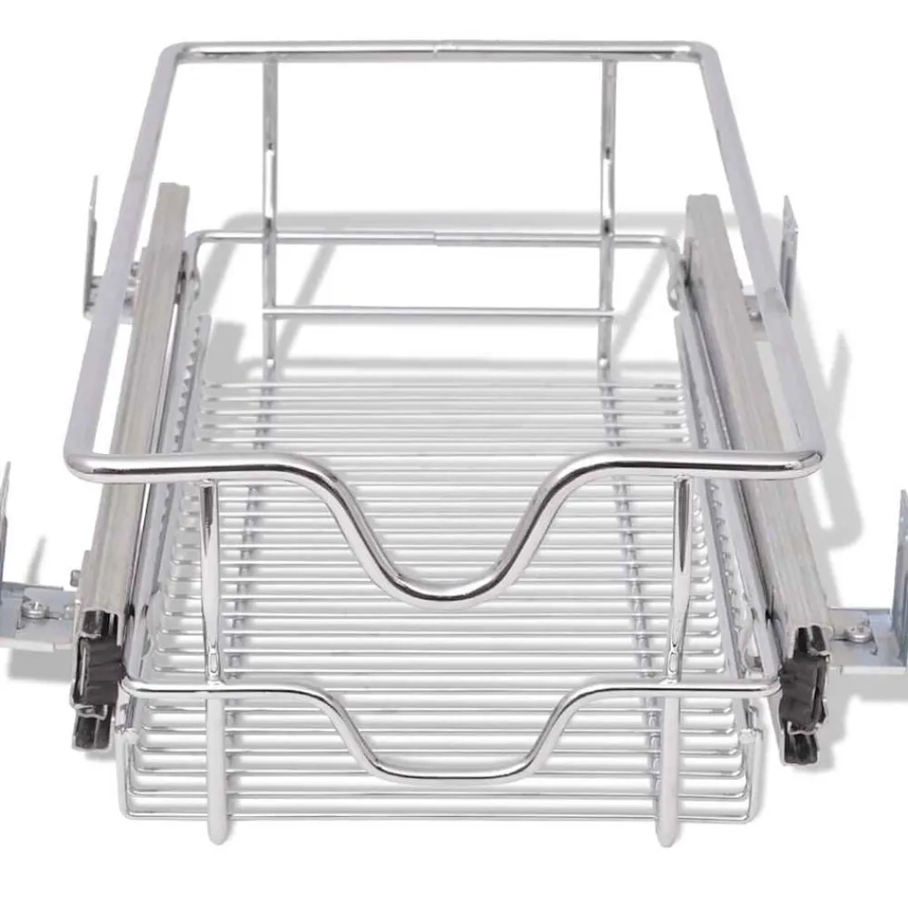 vidaXL Bandejas de alambre extraíbles 2 unidades plateado 300 mm Sale