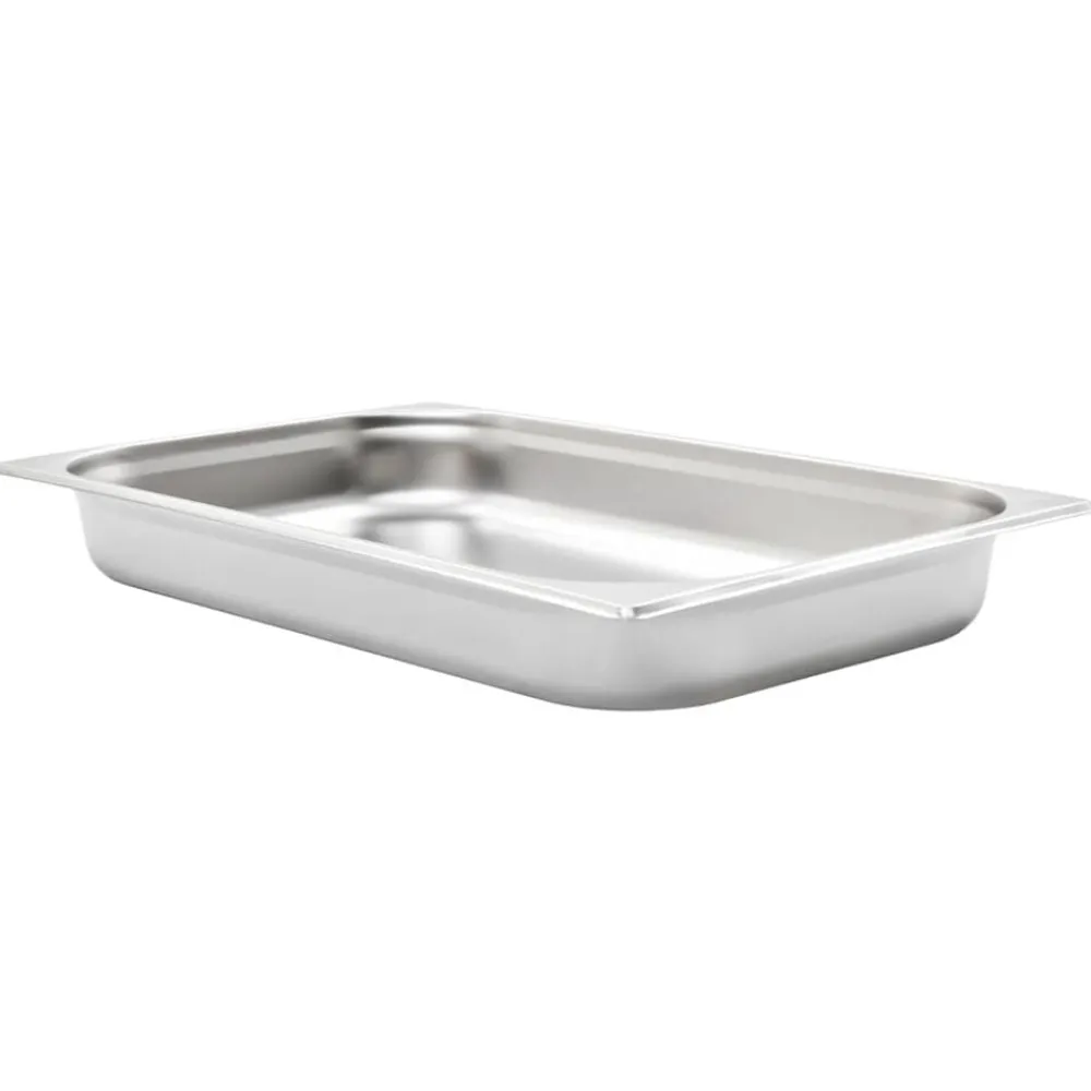 vidaXL Cocina Y Comedor-Bandejas Gastronorm 4 unidades GN 1/1 65 mm acero inoxidable