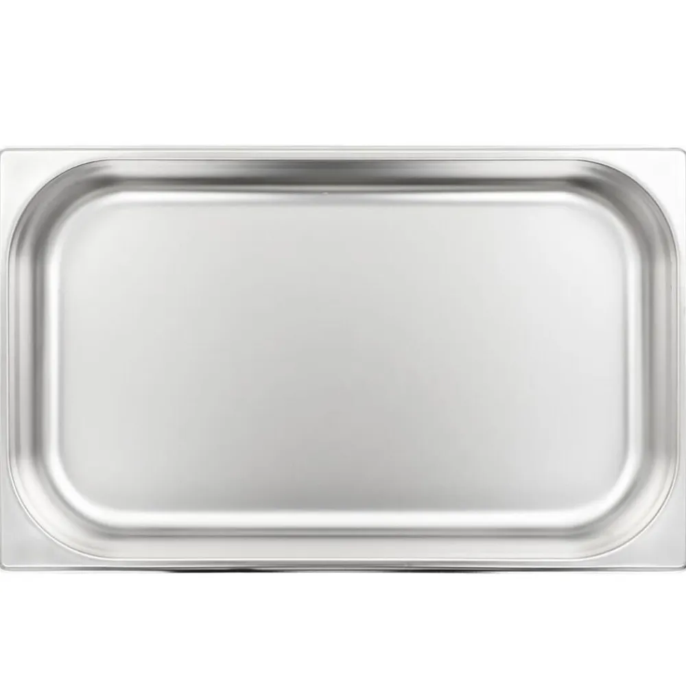 vidaXL Cocina Y Comedor-Bandejas Gastronorm 4 unidades GN 1/1 65 mm acero inoxidable