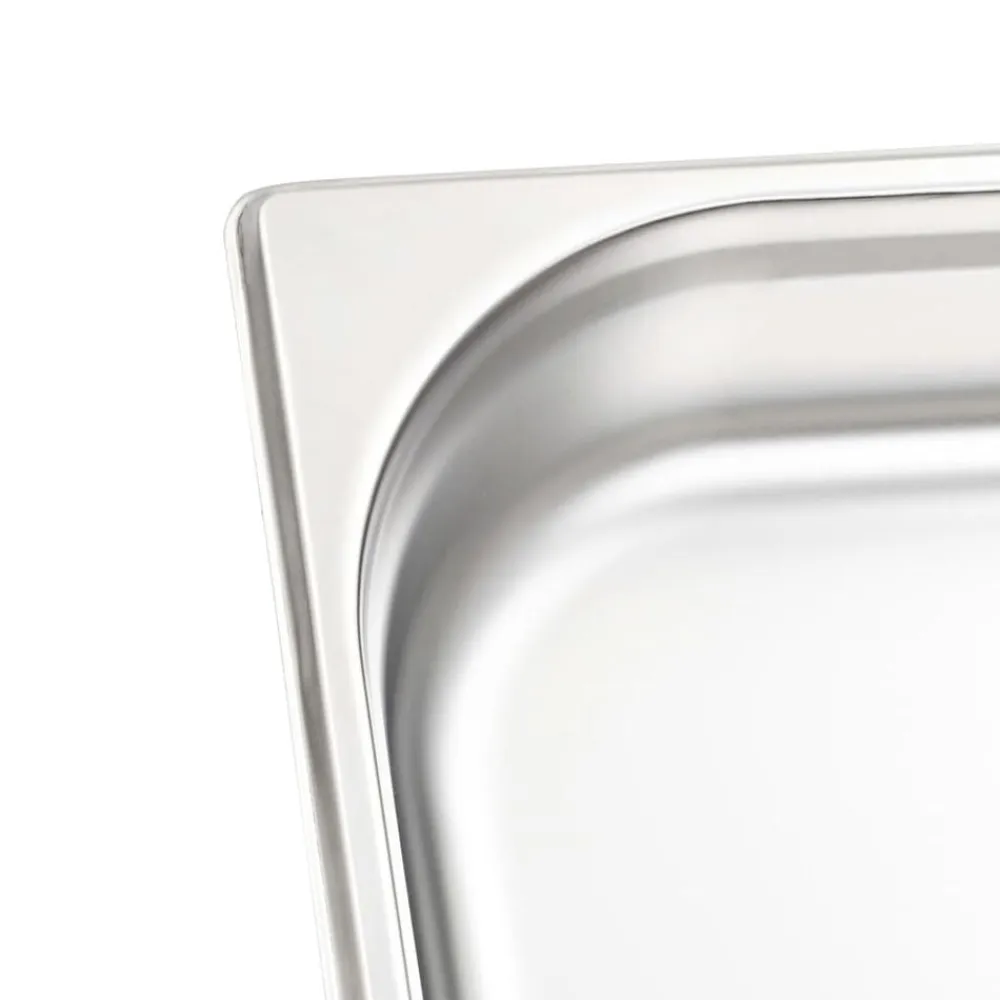 vidaXL Cocina Y Comedor-Bandejas Gastronorm 4 unidades GN 1/1 65 mm acero inoxidable