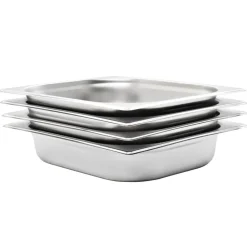 vidaXL Bandejas Gastronorm 4 unidades GN 1/2 65 mm acero inoxidable Sale