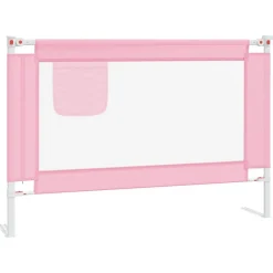 Niños vidaXL Protección Para El Bebé-Barandilla de seguridad cama de niño tela 100x25 cm