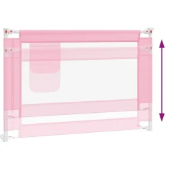 Niños vidaXL Protección Para El Bebé-Barandilla de seguridad cama de niño tela 100x25 cm