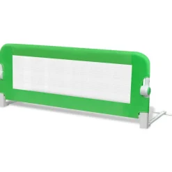 vidaXL Barandilla de seguridad cama de niño 102x42 cm Verde
