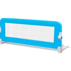 vidaXL Barandilla de seguridad cama de niño 102x42 cm Azul Clearance