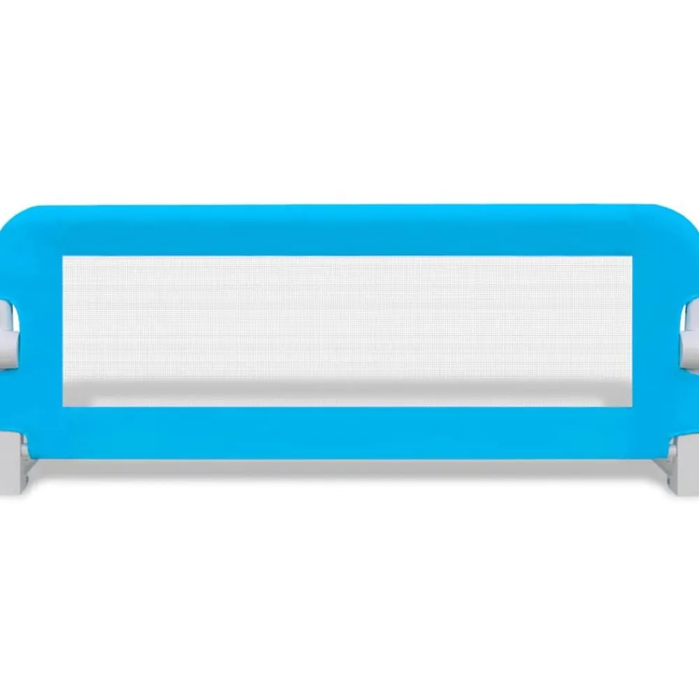 vidaXL Barandilla de seguridad cama de niño 102x42 cm Azul Clearance
