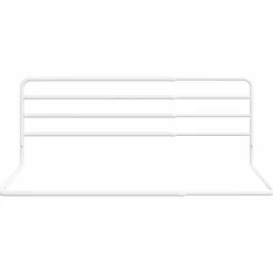 Niños vidaXL Protección Para El Bebé-Barandilla de seguridad cama niño blanco hierro (76-137)x55 cm