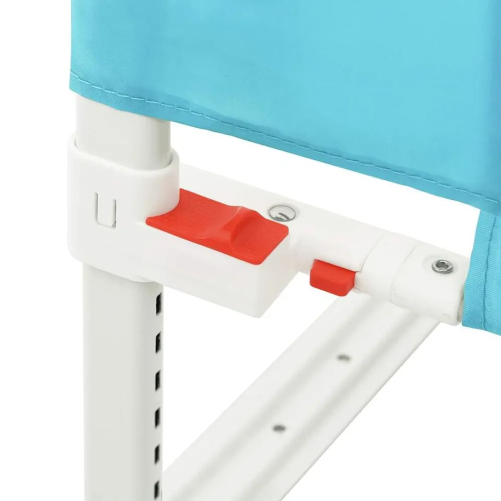 vidaXL Barandilla de seguridad cama de niño tela 90x25 cm Azul Clearance