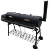 vidaXL Cocina Y Comedor-Barbacoa ahumadora Nevada XL negra