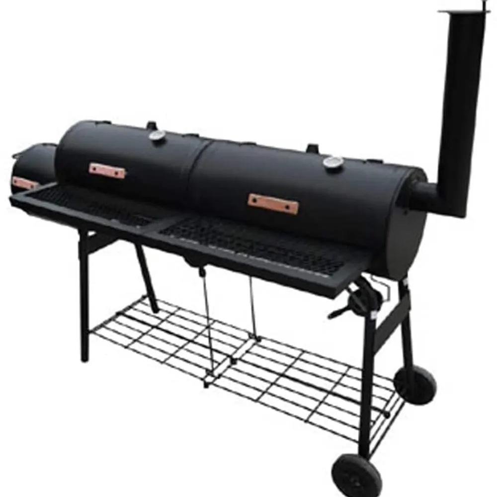 vidaXL Cocina Y Comedor-Barbacoa ahumadora Nevada XL negra