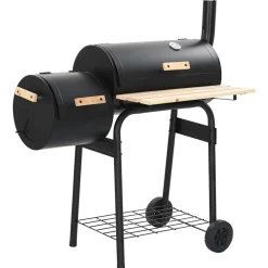vidaXL Cocina Y Comedor-Barbacoa clásica de carbón con ahumador