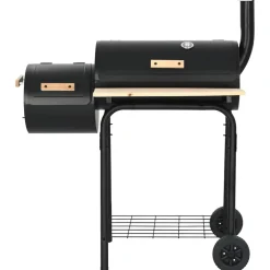 vidaXL Cocina Y Comedor-Barbacoa clásica de carbón con ahumador