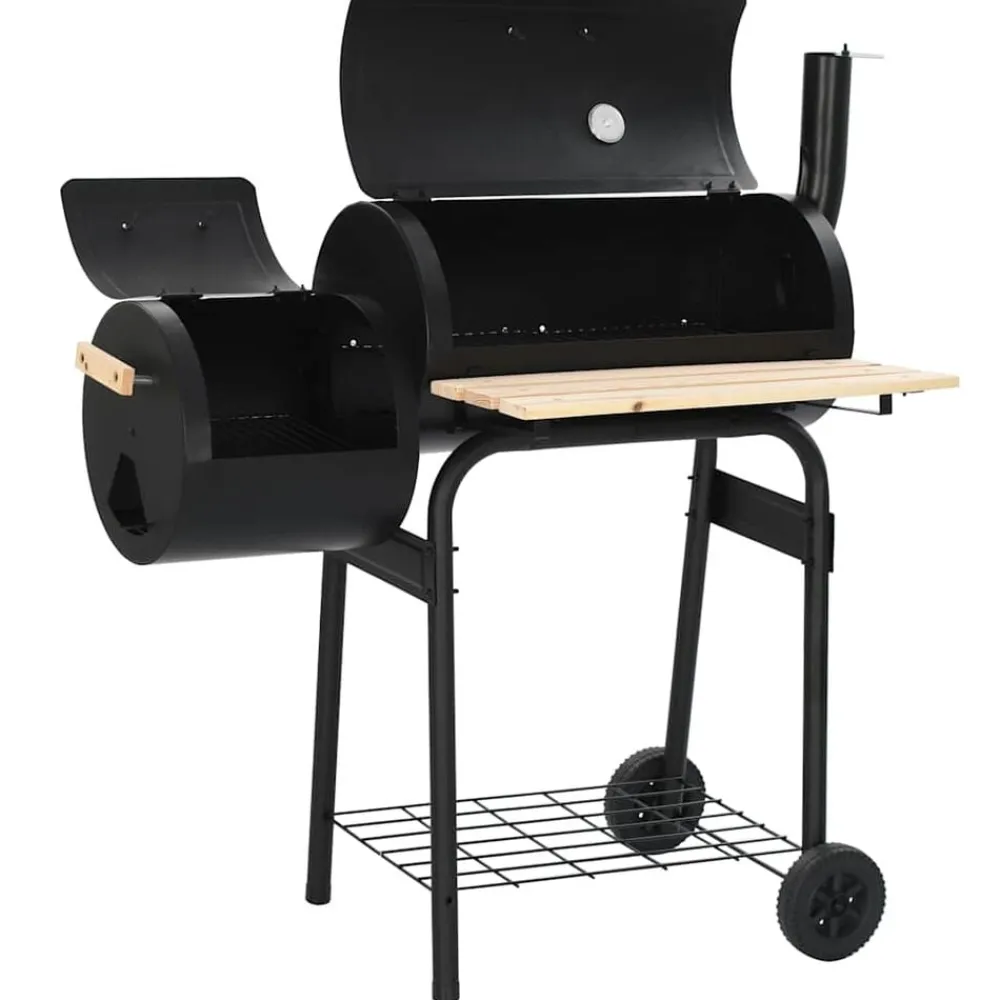 vidaXL Cocina Y Comedor-Barbacoa clásica de carbón con ahumador