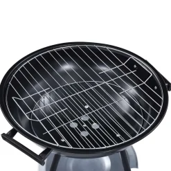 vidaXL Cocina Y Comedor-Barbacoa de carbón portátil con ruedas XXL 44 cm
