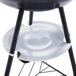 vidaXL Cocina Y Comedor-Barbacoa de carbón portátil con ruedas XXL 44 cm