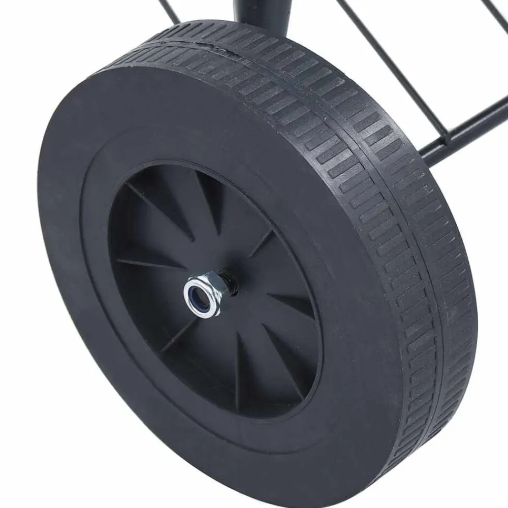vidaXL Cocina Y Comedor-Barbacoa de carbón portátil con ruedas XXL 44 cm