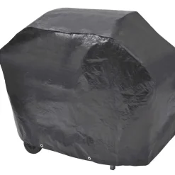 vidaXL Barbacoa grill de gas 6+1 quemadores negra y plateada Negro y plateado Sale