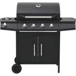 vidaXL Cocina Y Comedor-Barbacoa grill de gas 4+1 quemadores