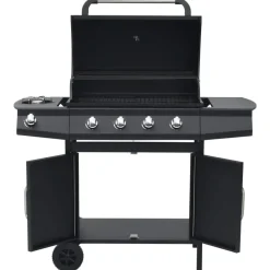 vidaXL Cocina Y Comedor-Barbacoa grill de gas 4+1 quemadores