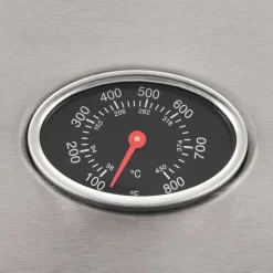 vidaXL Cocina Y Comedor-Barbacoa portátil de gas con 6 zonas plateada acero inoxidable