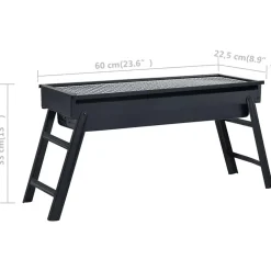 vidaXL Cocina Y Comedor-Barbacoa portátil para camping 60x22,5x33 cm