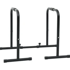 vidaXL Barra de Dips Manual Negro 116 x 66 x 74,5 cm Outlet