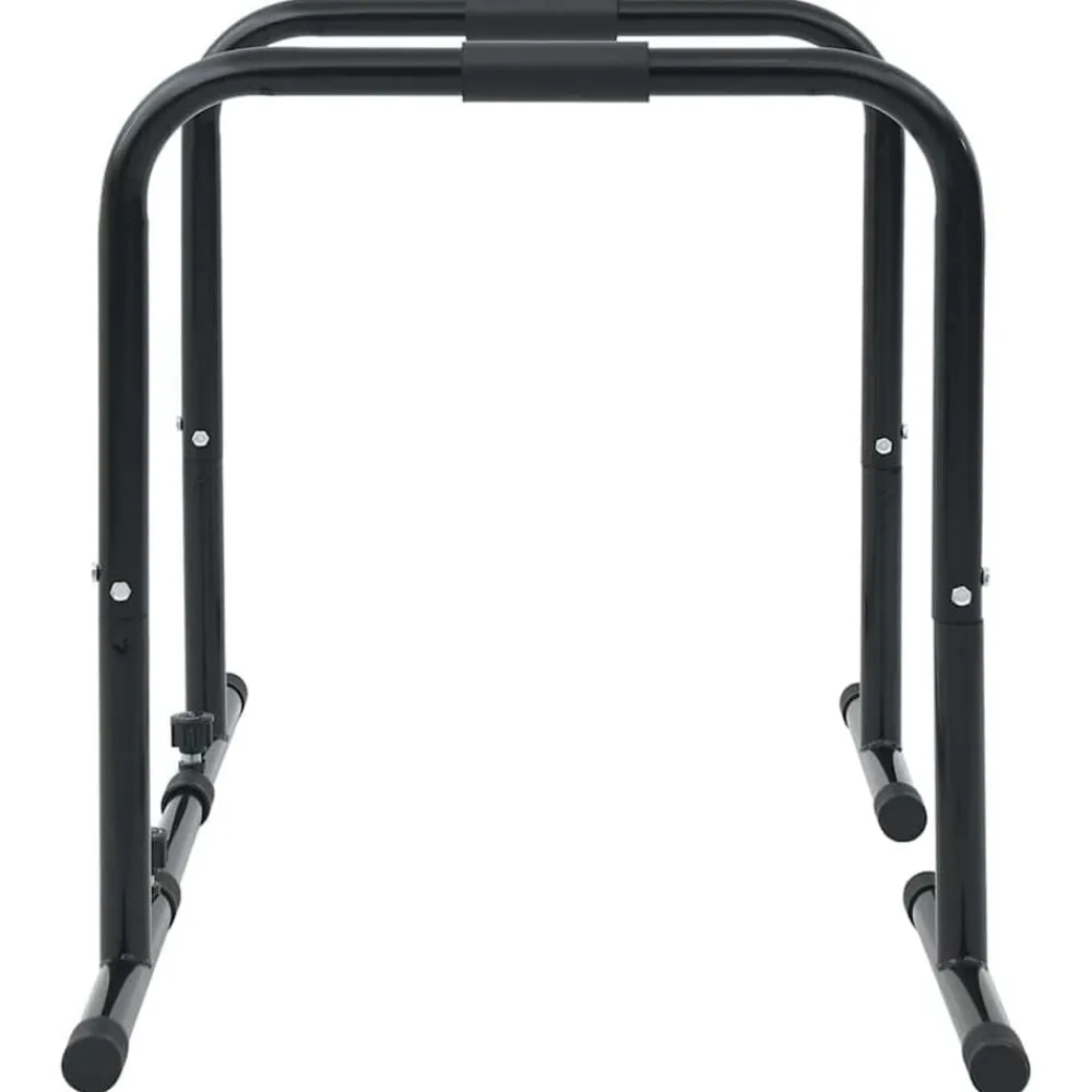 vidaXL Barra de Dips Manual Negro 116 x 66 x 74,5 cm Outlet